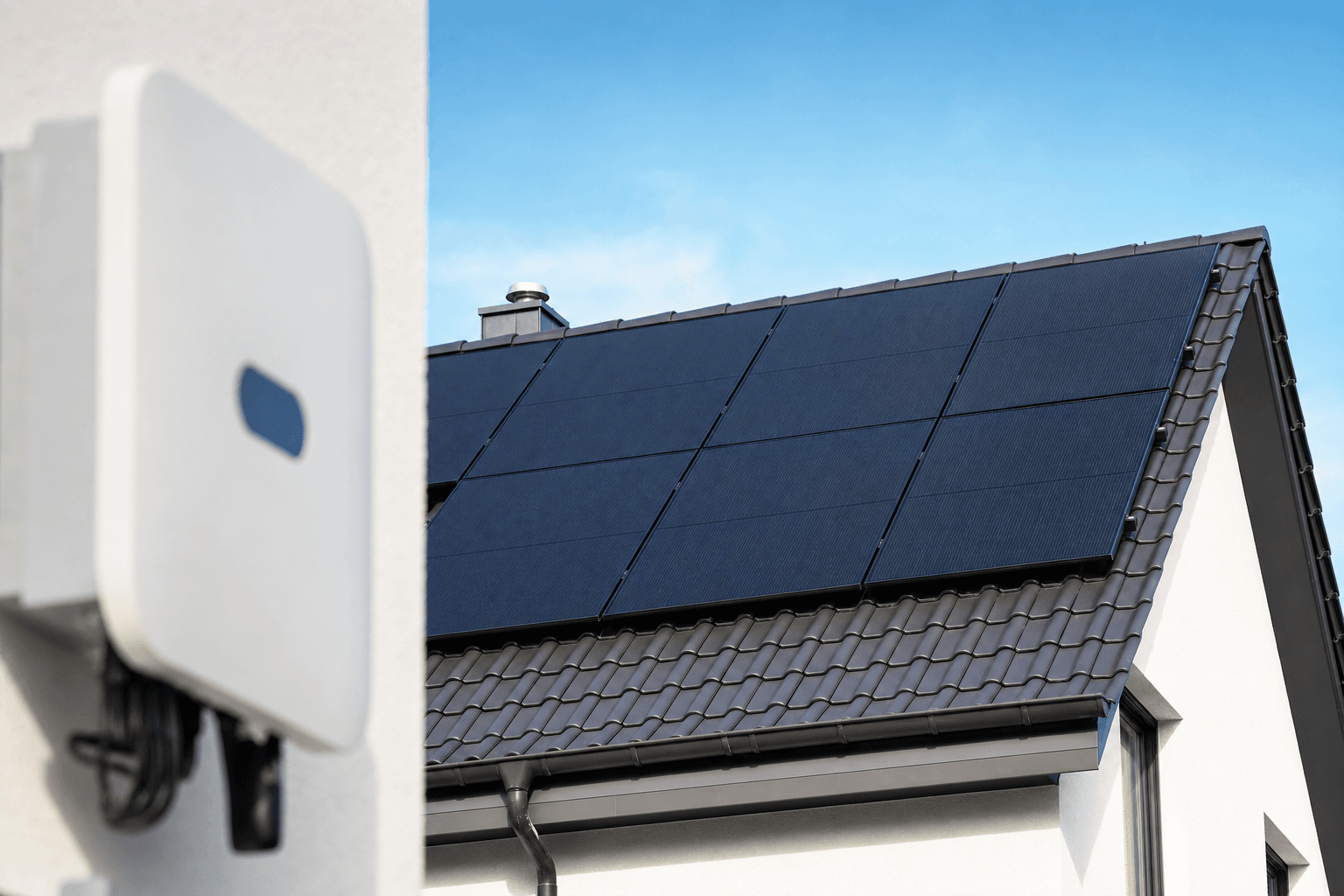 Photovoltaik-Anlage auf einem Wohnhausdach